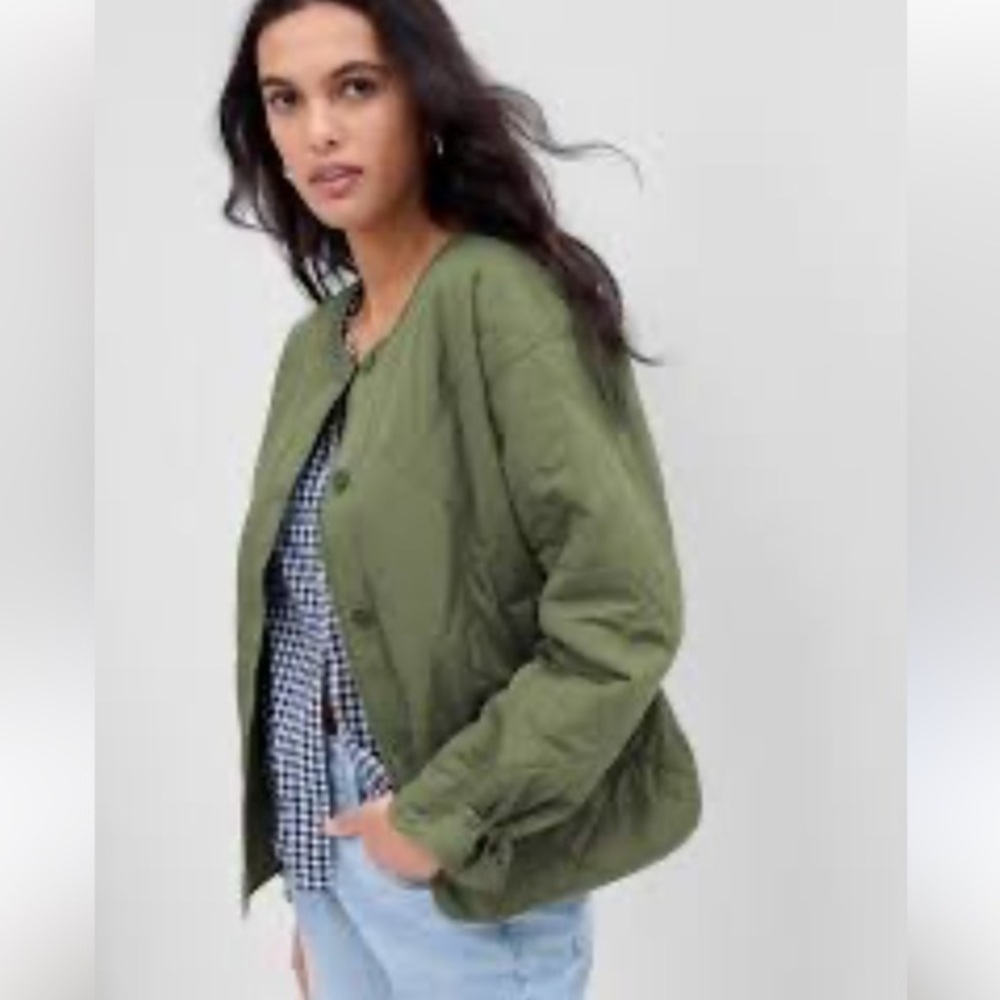 GAP Green Quilted Jacket